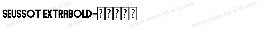 SeussOT ExtraBold字体转换